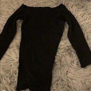 Off the shoulder Black top